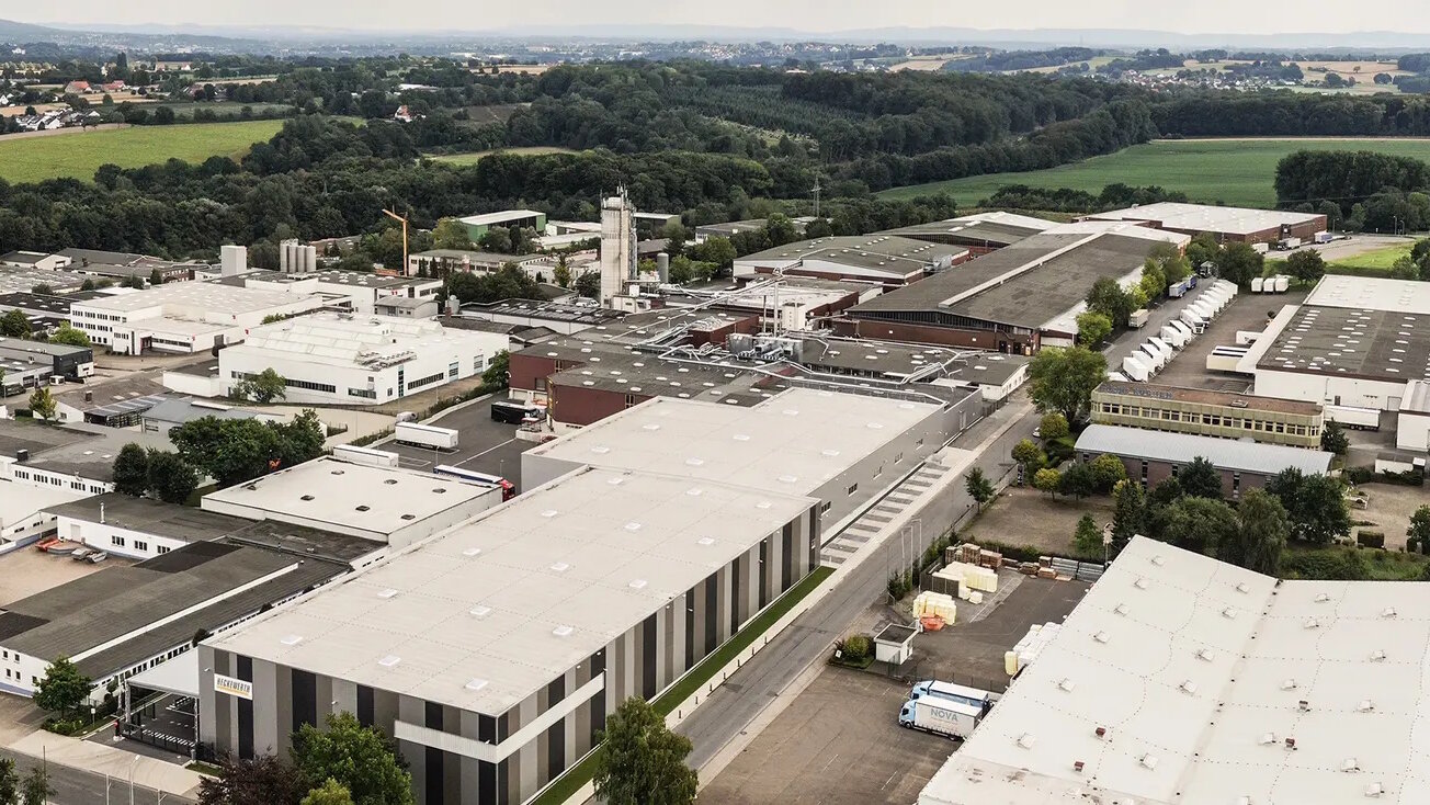 Aerial view of the Heckewerth site